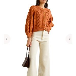 The Great.  The Mountainside Cardigan.  Color: Malt.  Size: 1 (1 = S).